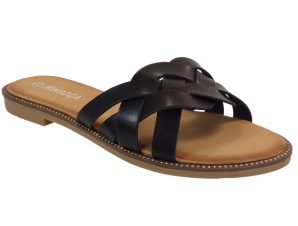 Bagiota Shoes Γυναικείες Παντόφλες LS-063 Μαύρο